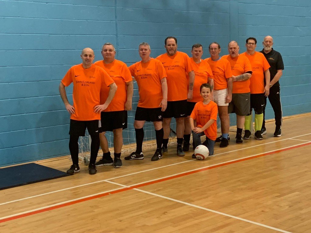 Earlier years in the orange John Copland & Son kit, indoor hall